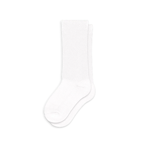 White EasyStretch™ Socks